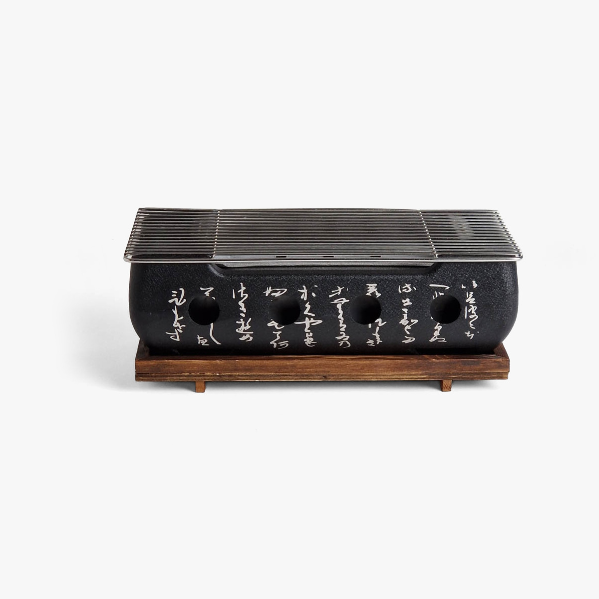 Japansk Bordgrill L (36x18x13cm) inkl trebase — bilde 4