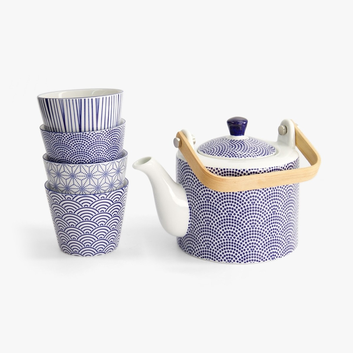 Nippon Blue Te sett i gaveeske, tekanne og 4 tekopper - Tokyo design studio — bilde 2