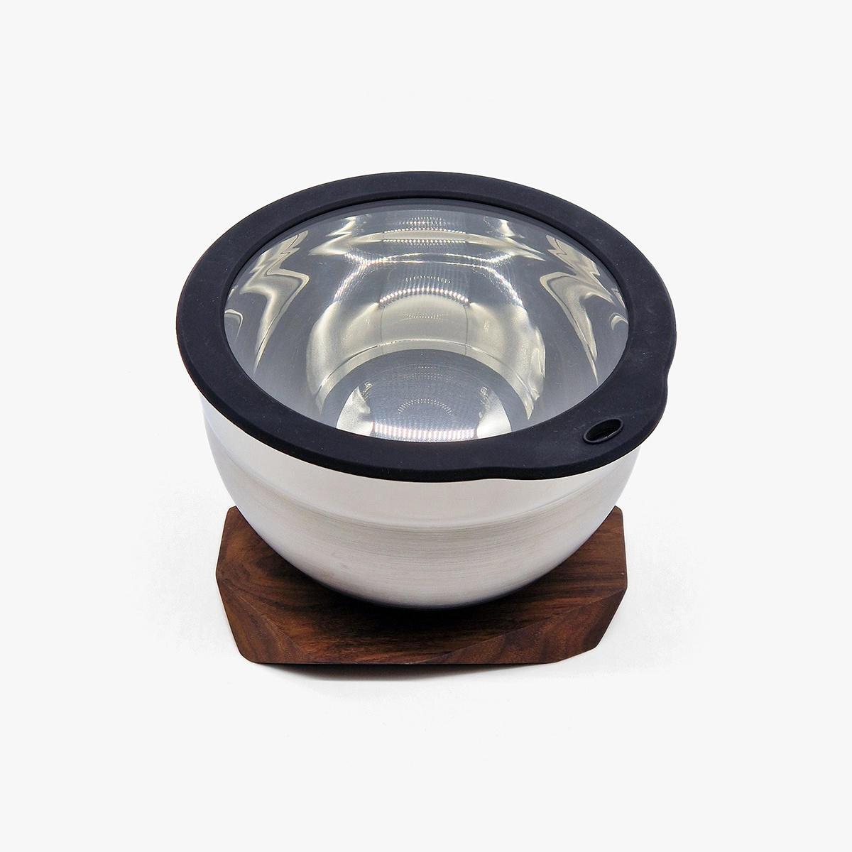 Lokk i glass og silikon, 20cm, til bakebolle - WEIS — bilde 3