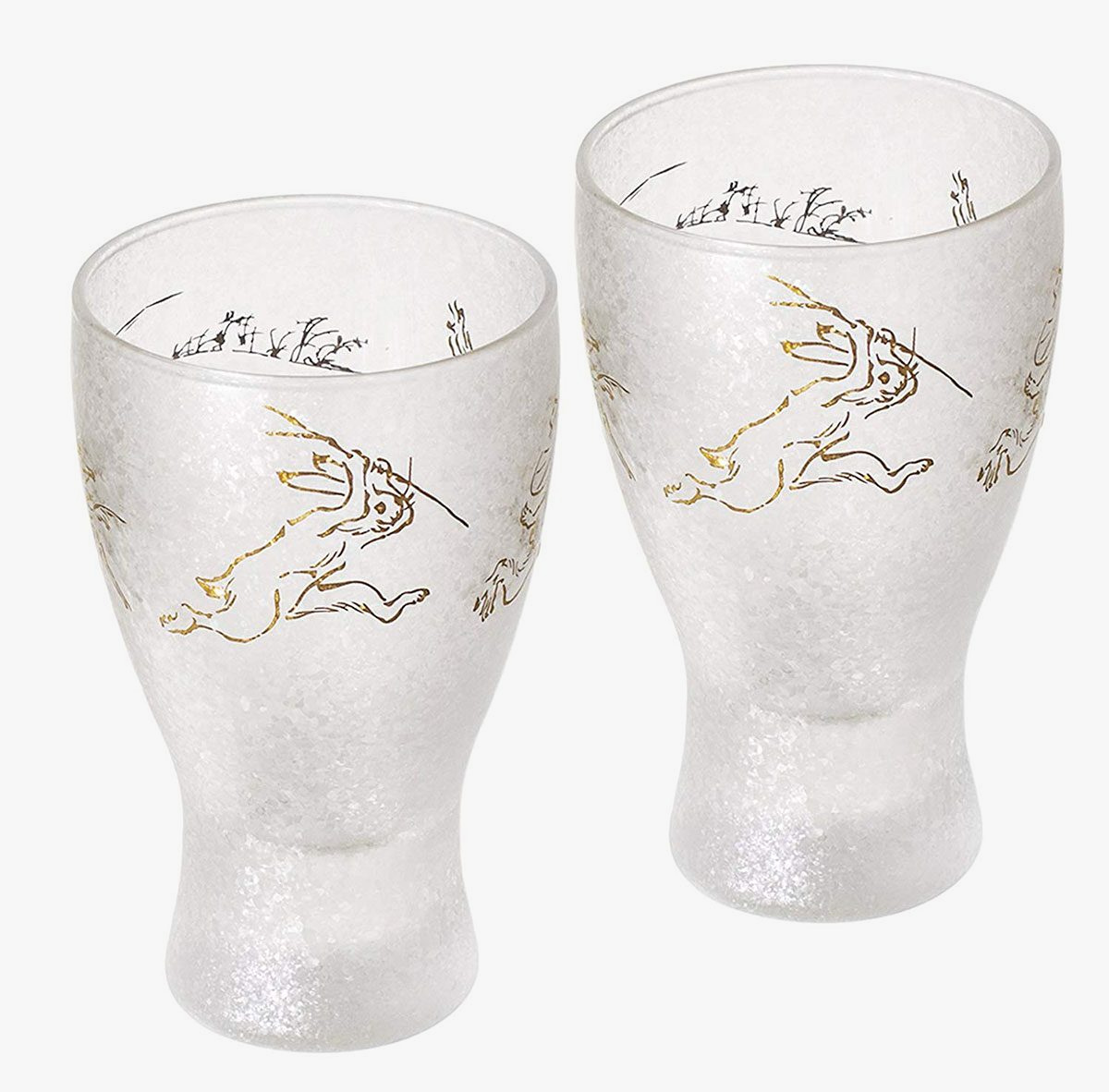 2. stk Sake glass - Fabeldyr - CHOJU-GIGA — bilde 1
