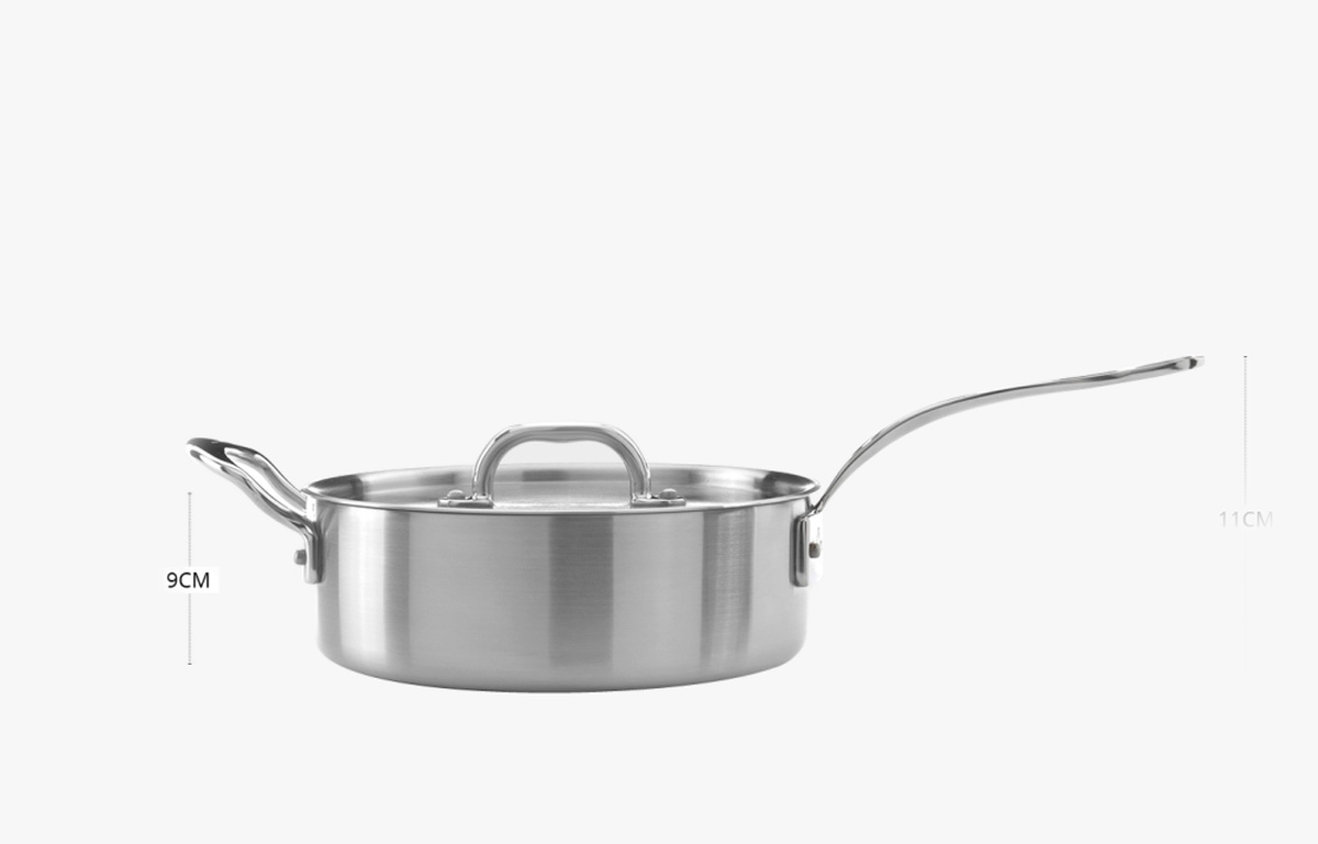 Traktørpanne 26cm, m. lokk, rustfritt stål/induksjon - Samuel Groves — bilde 6