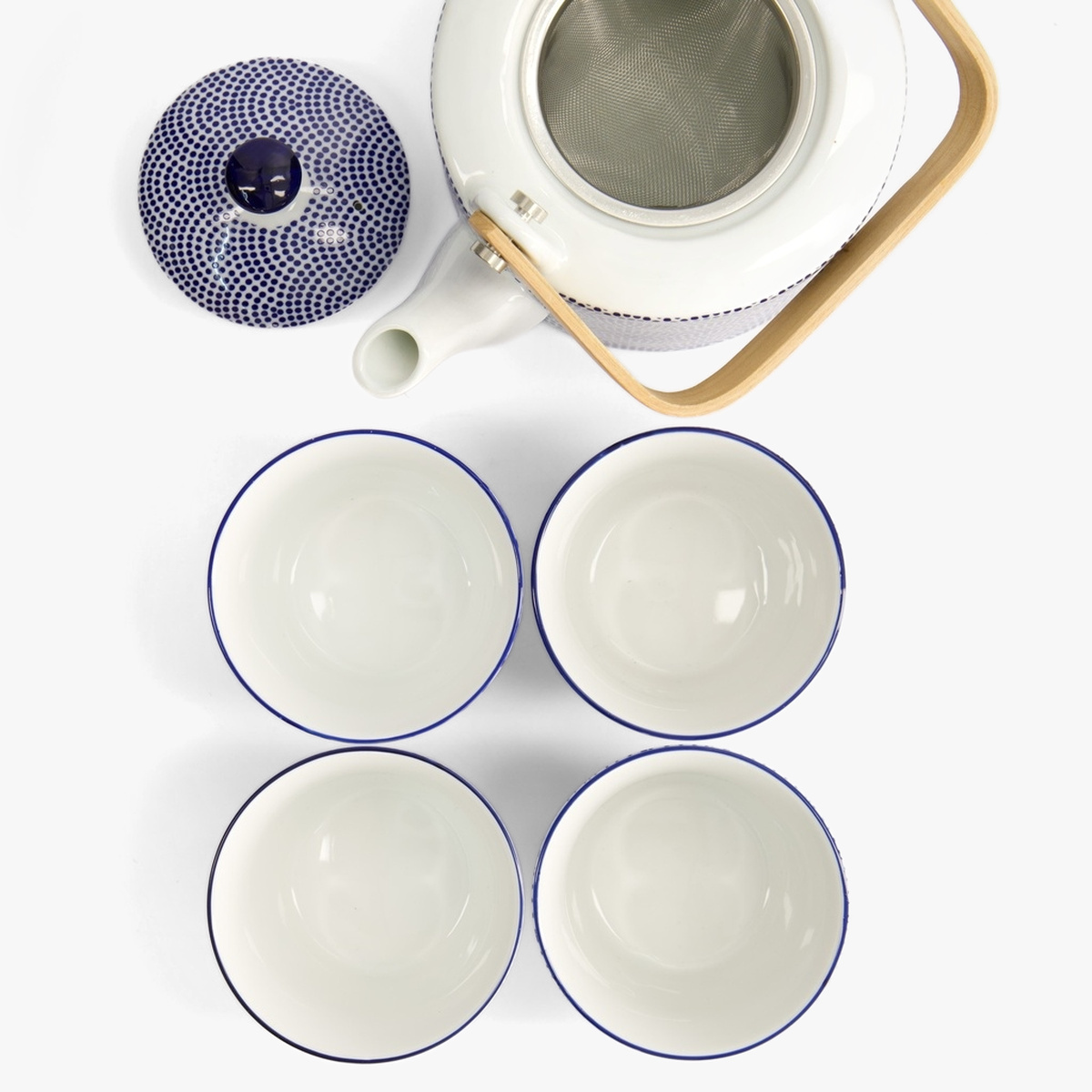 Nippon Blue Te sett i gaveeske, tekanne og 4 tekopper - Tokyo design studio — bilde 4