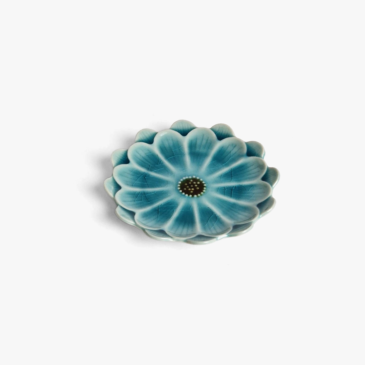 Liten tallerken, "daisy", turkis
