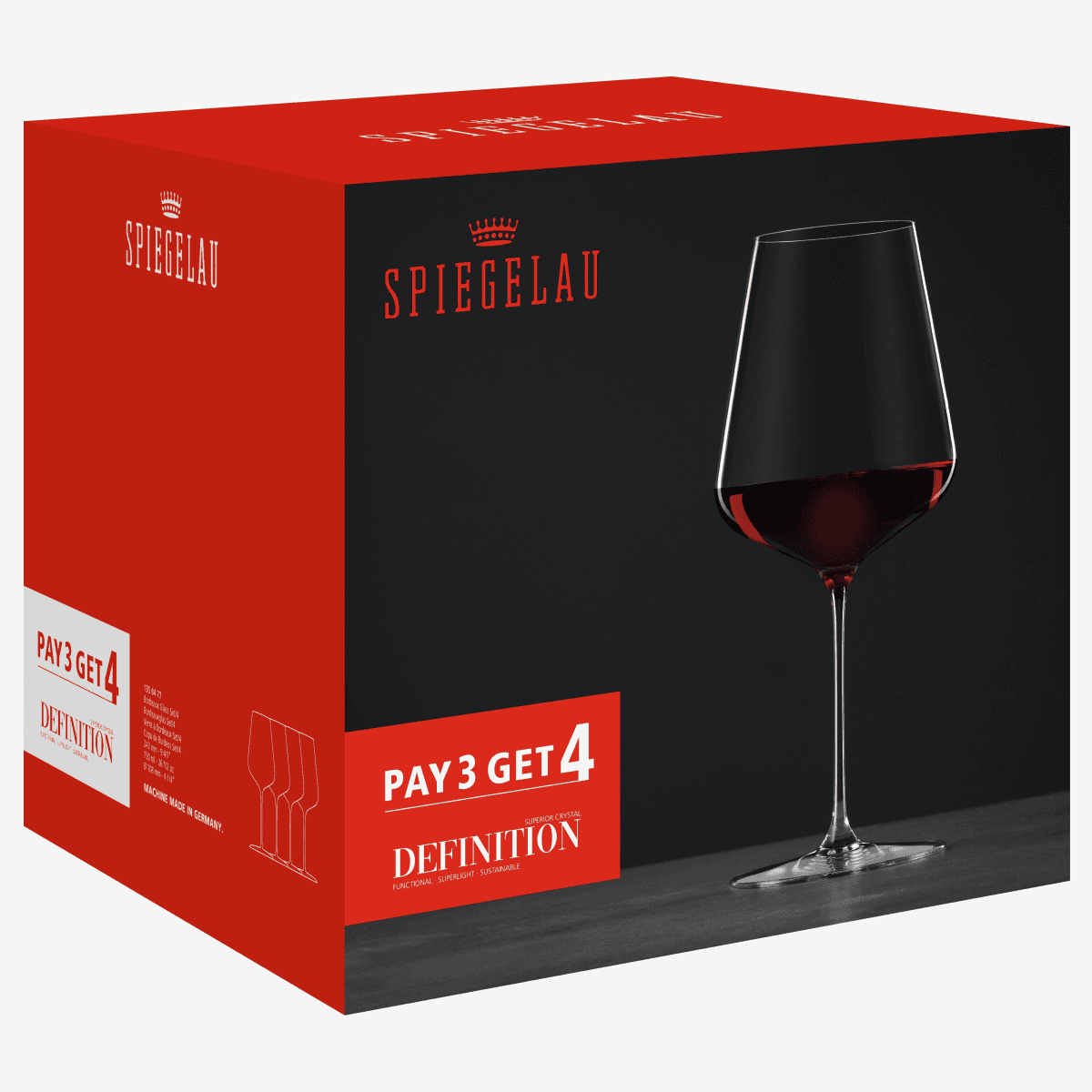 8 stk. Bordeauxglass - SPIEGELAU DEFINITION
