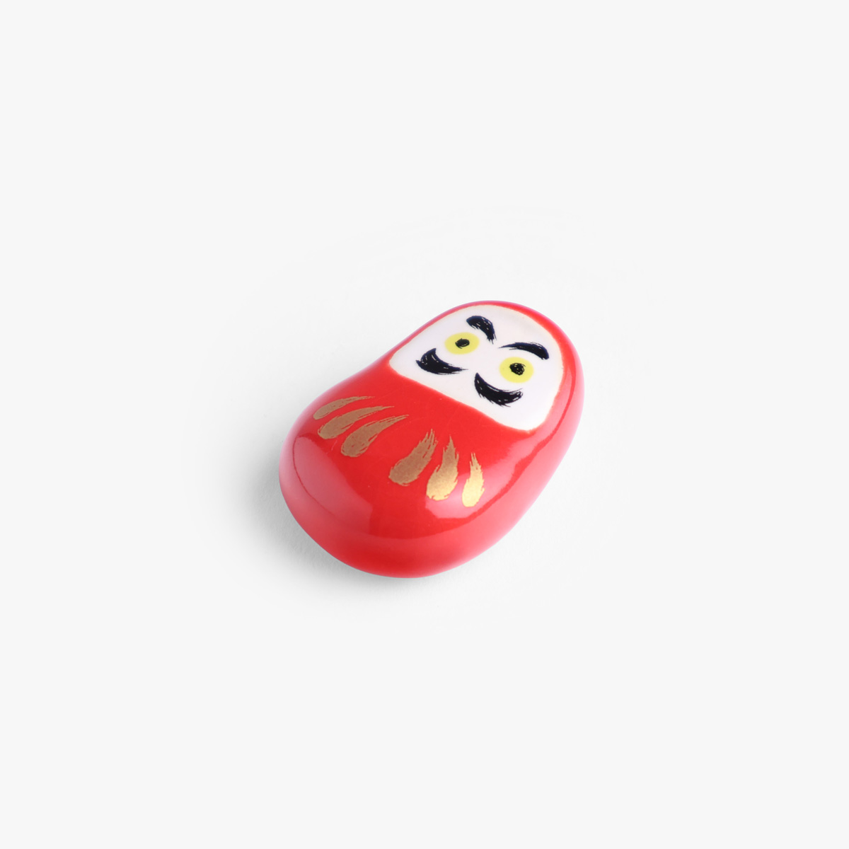 Spisepinneholder, Daruma, rød med gullstriper - IHOSHIRO — bilde 3