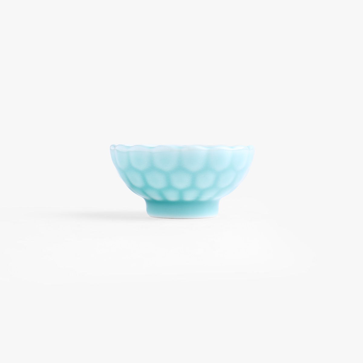 Skål, liten (chokoguchi), Makie Hanagata, lyseblå, Ø8,5cm - Japansk porselen — bilde 2