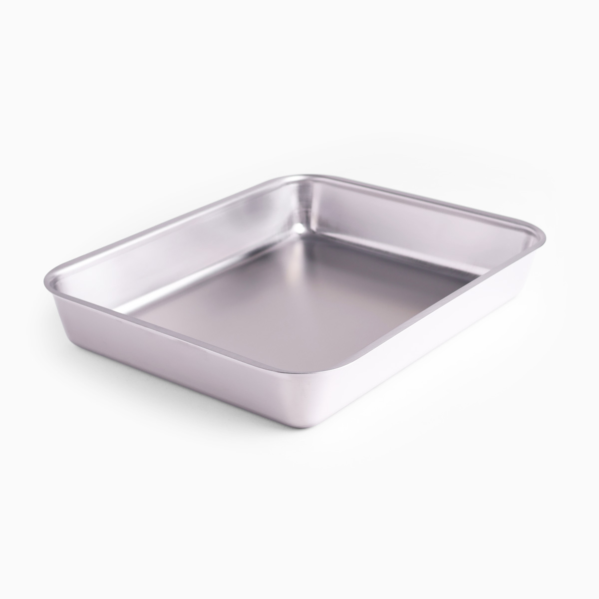 Stålbrett i rustfritt 18-8 stål med flat kant, 25,6×32,6cm - KOINU — bilde 1