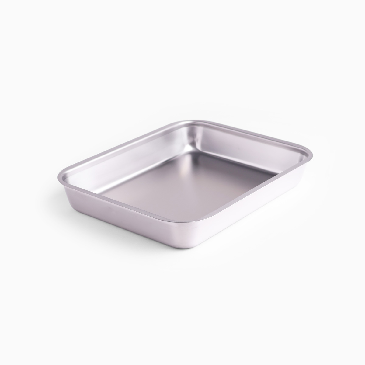 Stålbrett i rustfritt 18-8 stål med flat kant, 21,3×27,3cm - KOINU — bilde 1