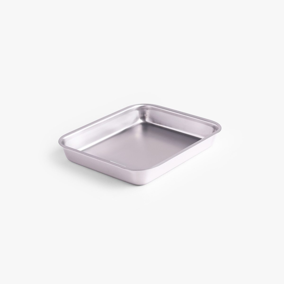 Stålbrett i rustfritt 18-8 stål med flat kant, 17,6×21,7cm - KOINU — bilde 1