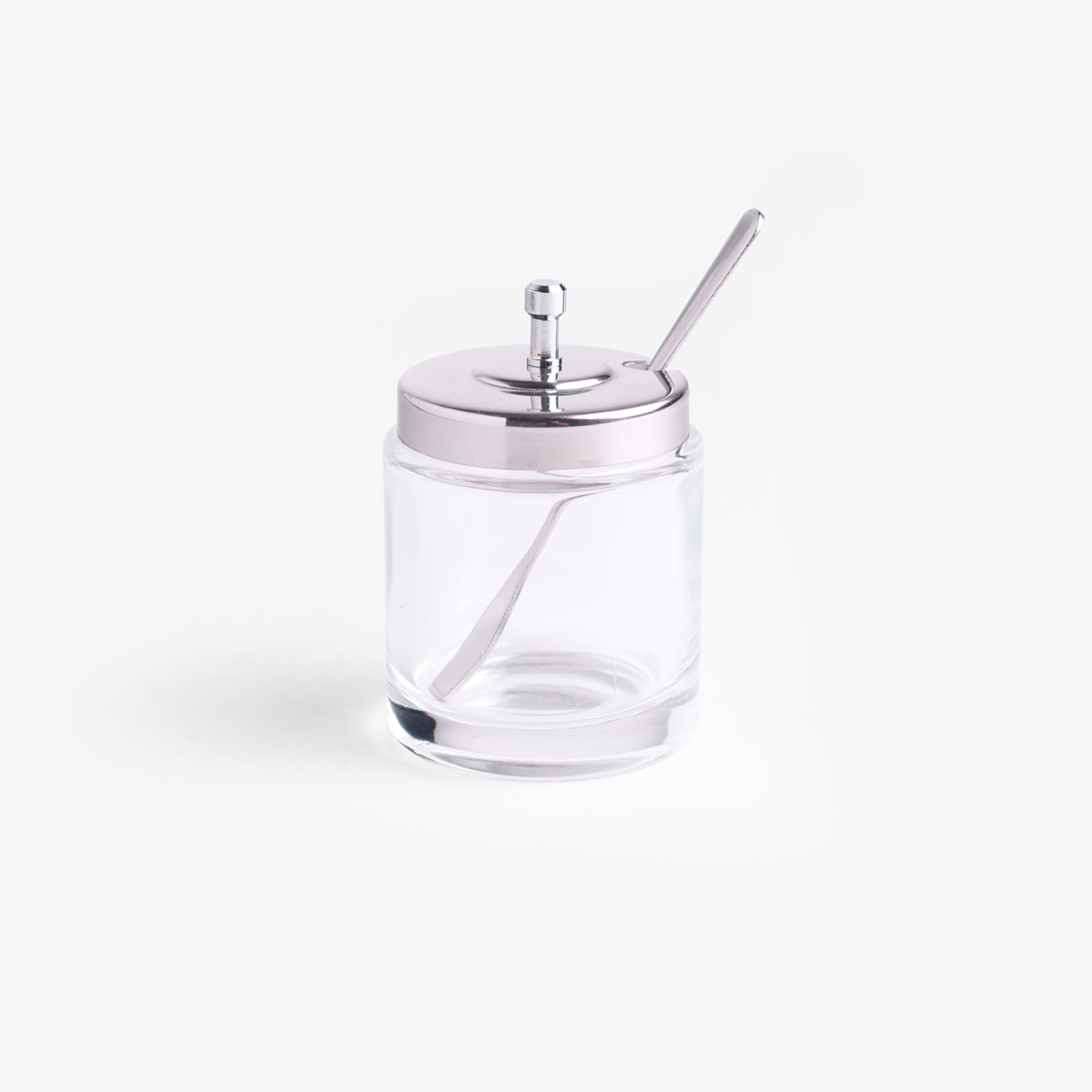 Sennepsglass med lokk og skje, No.244 — bilde 1
