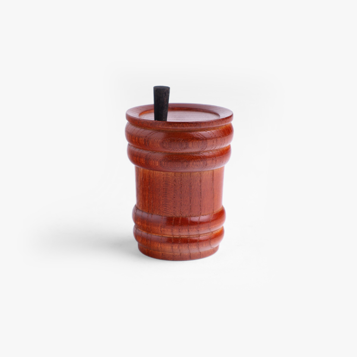 Krydderbøsse til shichimi, tønneformet, tre, Ø5,5cm - YAMAKO — bilde 1