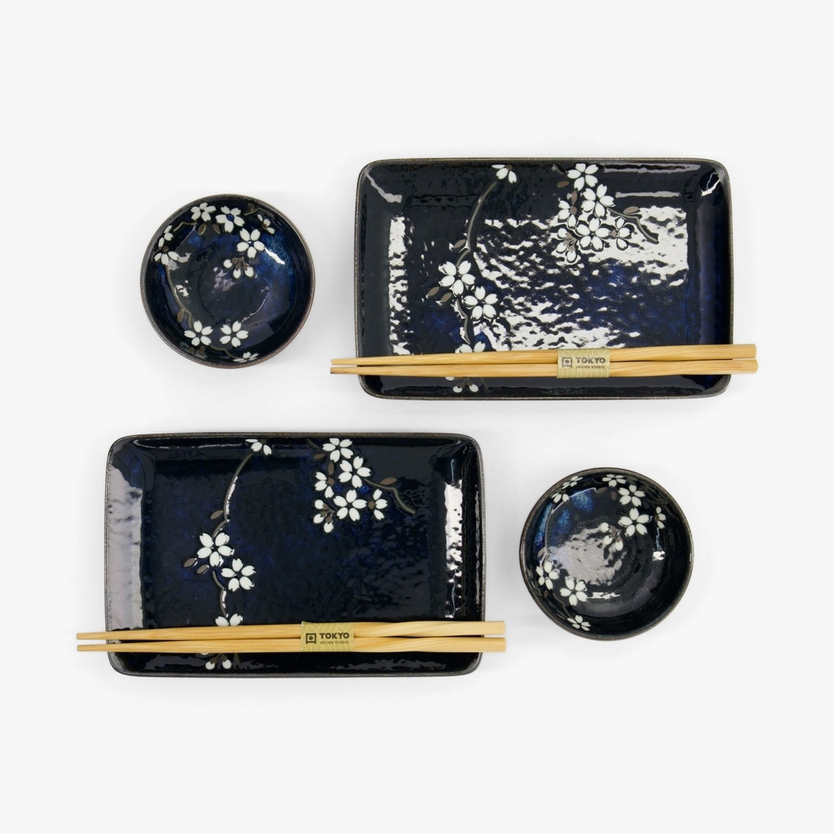 Sushisett 6 deler "Blue Sakura" - Tokyo Design Studio — bilde 2