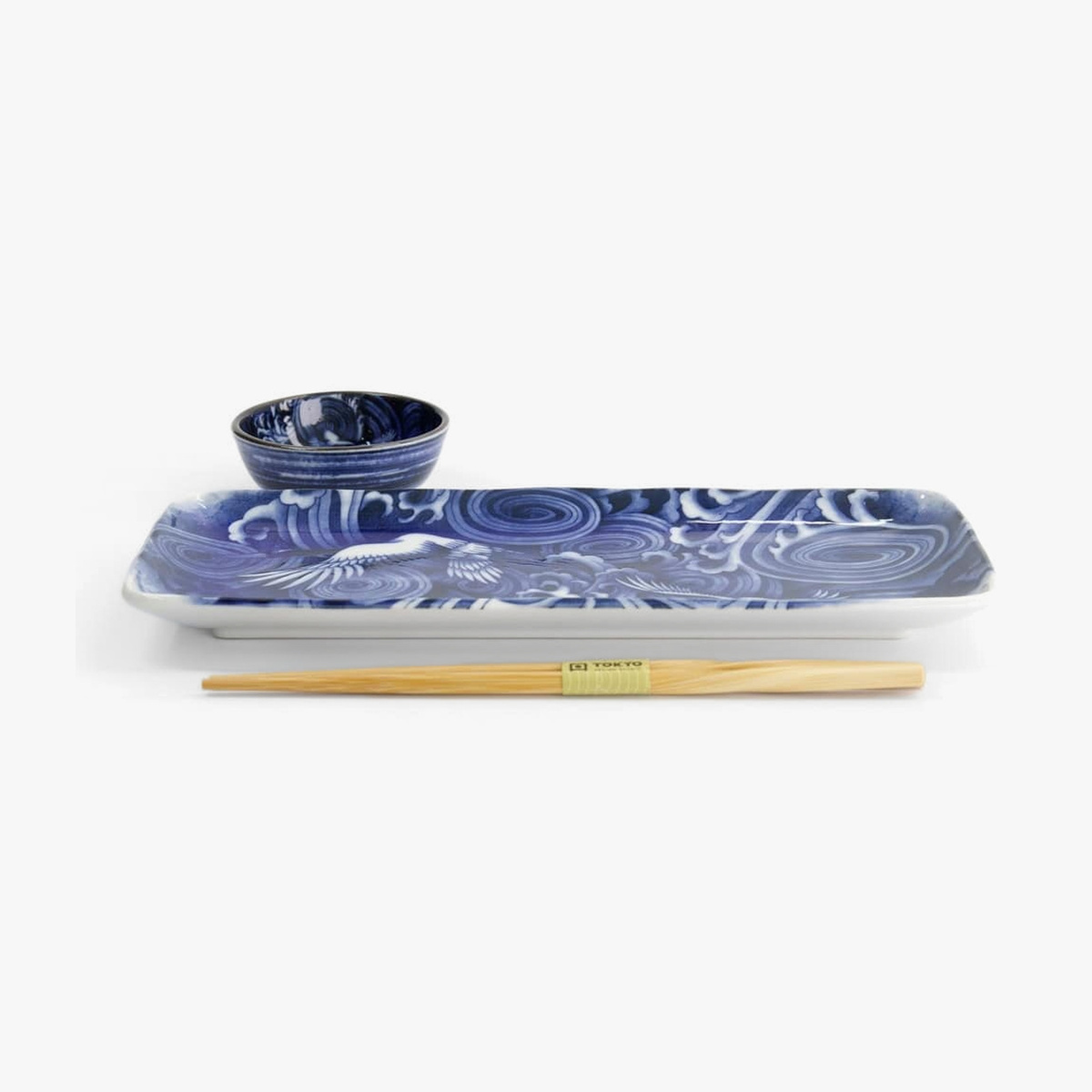 Japonism sushisett, Blå, 3 deler i gaveeske - Tokyo design studio — bilde 2
