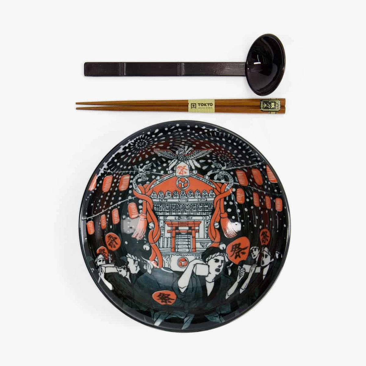 Ramen Skål "Akusa" i gaveseske, 3 deler - Tokyo design studio — bilde 3
