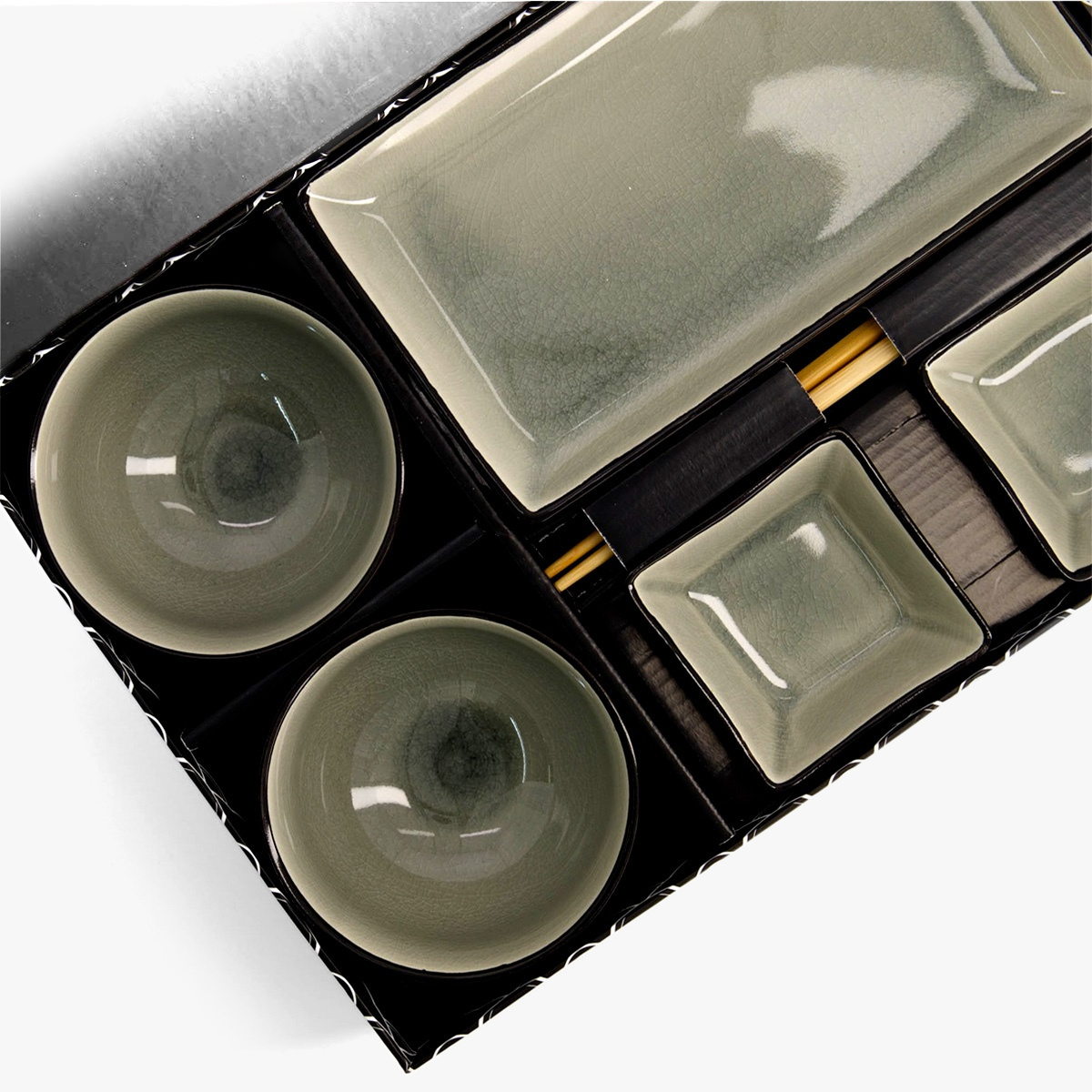 Glossy Grå sushisett 8 deler i gaveeske - Tokyo design studio — bilde 2