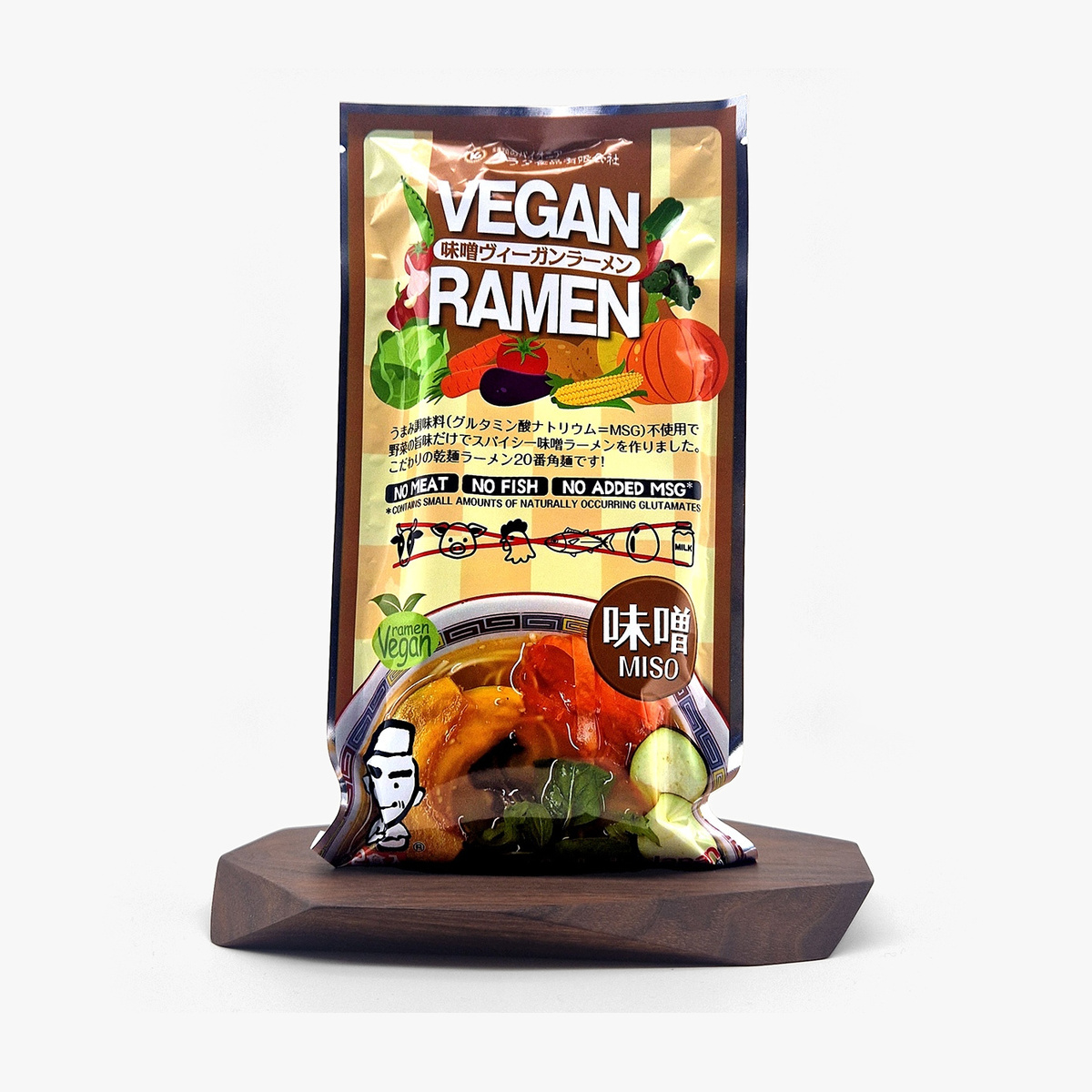 Ramen, veganske nudler og miso kraft, 260g — bilde 1