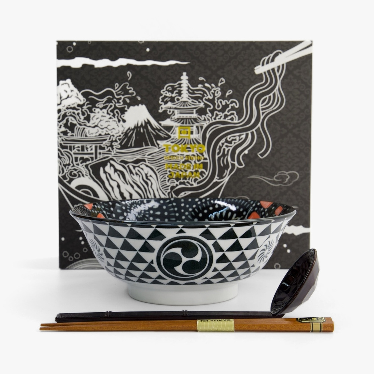 Ramen Skål "Akusa" i gaveseske, 3 deler - Tokyo design studio — bilde 2