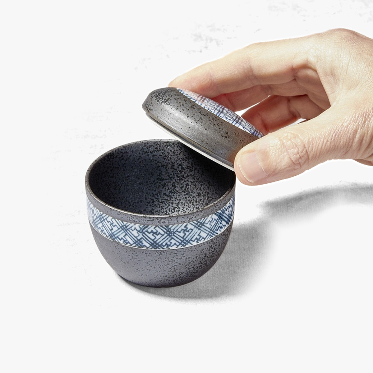 Skål "Chawan Mushi", svart- Nishikidori — bilde 3
