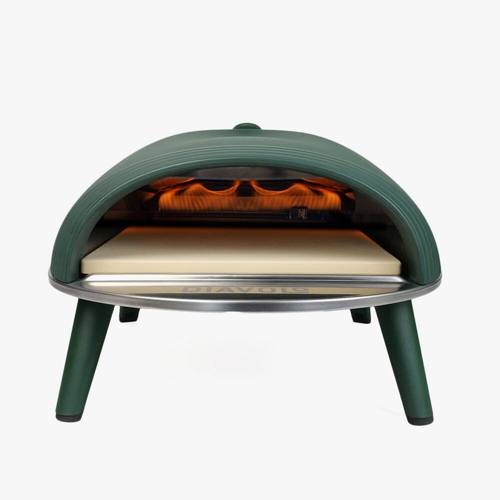 Diavolo gassfyrt pizzaovn, grønn - DELIVITA