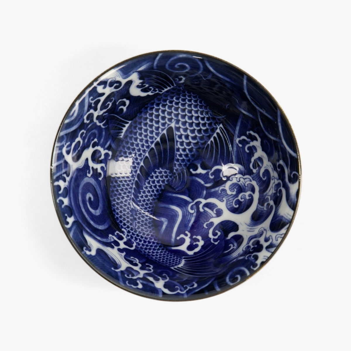 Japonism Carp Skål "Blue Tayo Bowl" - Tokyo design studio — bilde 4