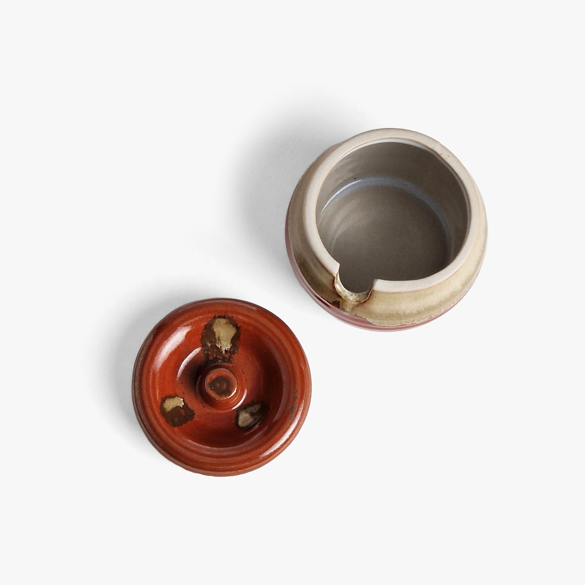 Japansk oppbevaringskrukke, "yakumiire", brun — bilde 2