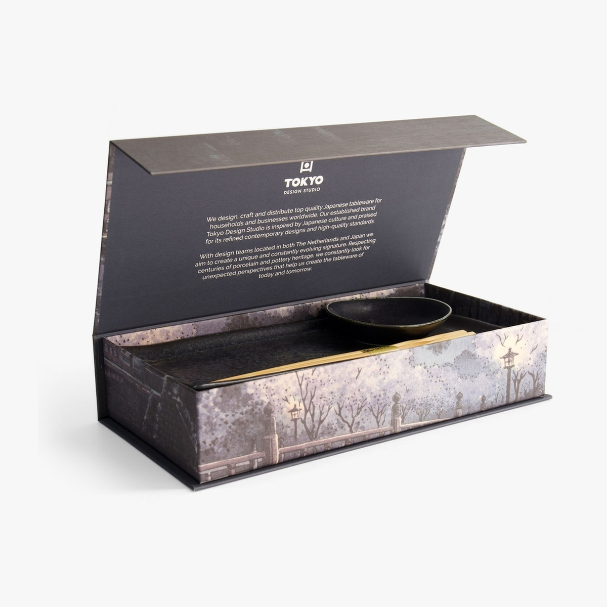 Sushisett 2 deler i gaveeske "Onyx Noir" - Tokyo design studio — bilde 4
