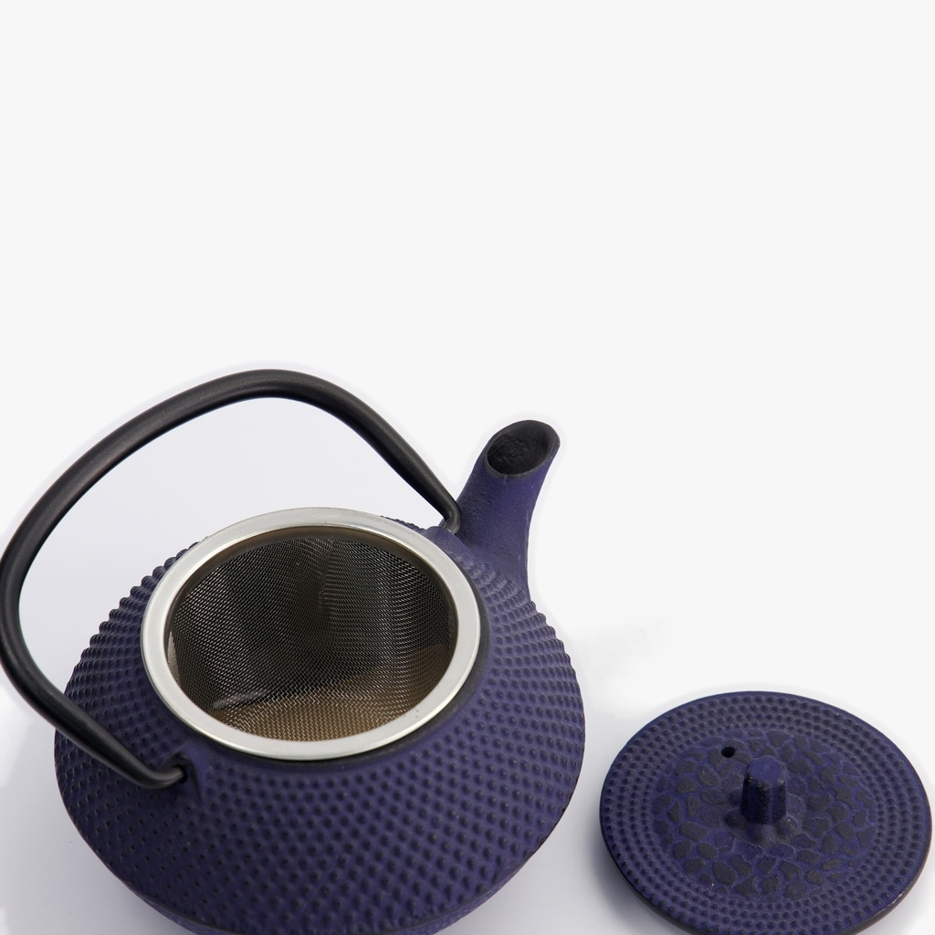 Tekanne 300ml, Støpejern, blå, 13.5 x 11.5 x 8.5cm — bilde 4