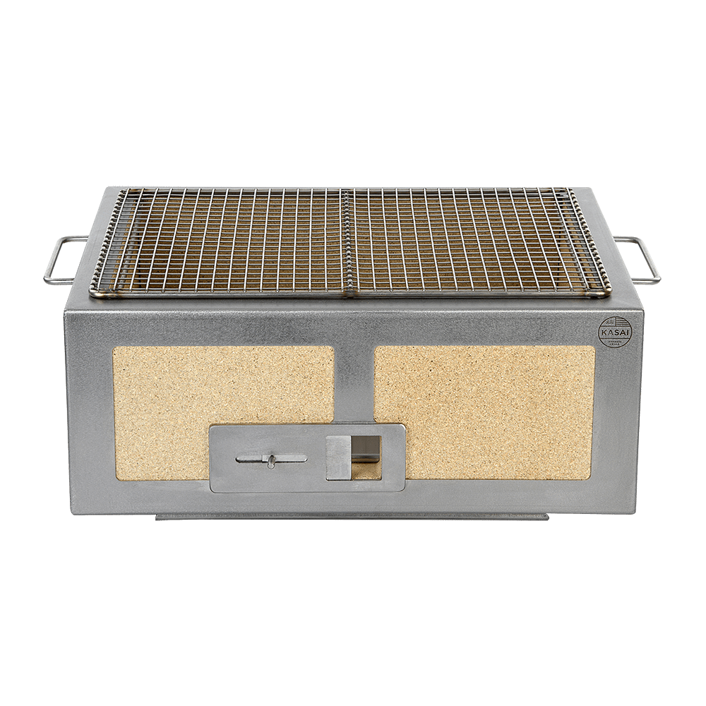 Konro-grill Medium bred, rustfritt stål, 46,5 x 35,5 cm – Kasai