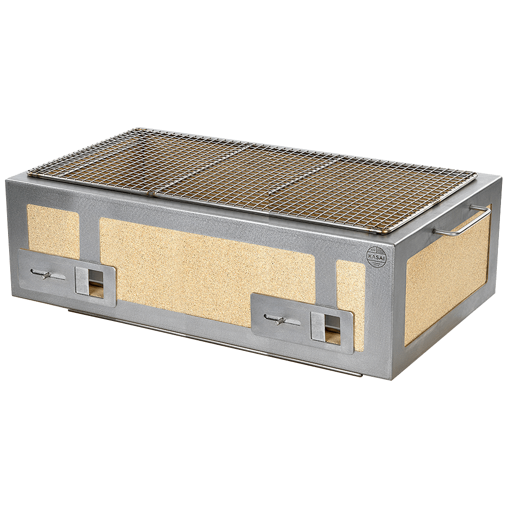 Konro-grill XL, rustfritt stål, 92 x 35,5 cm – Kasai