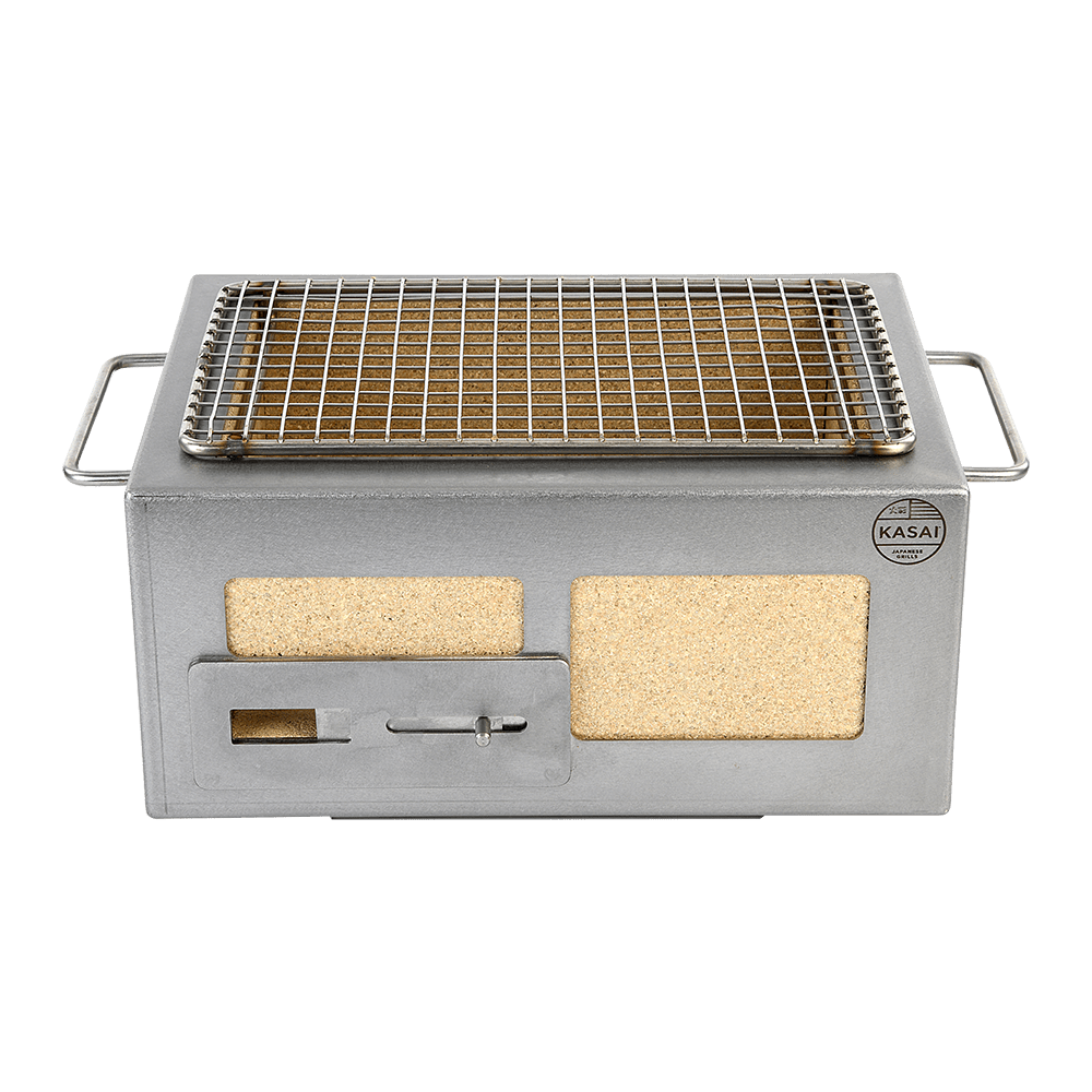 Konro-grill Nano, rustfritt stål, 31 x 23 cm – Kasai