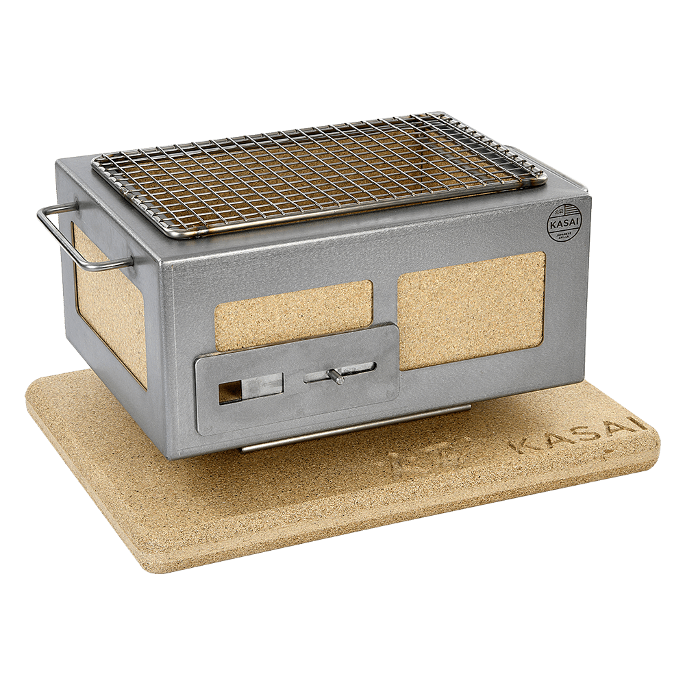 Konro-grill Nano, rustfritt stål, 31 x 23 cm – Kasai