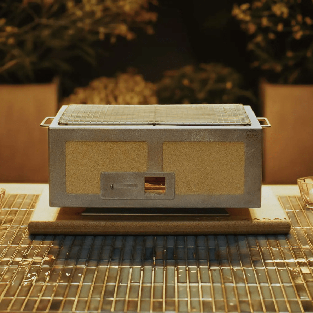 Konro-grill Nano, rustfritt stål, 31 x 23 cm – Kasai