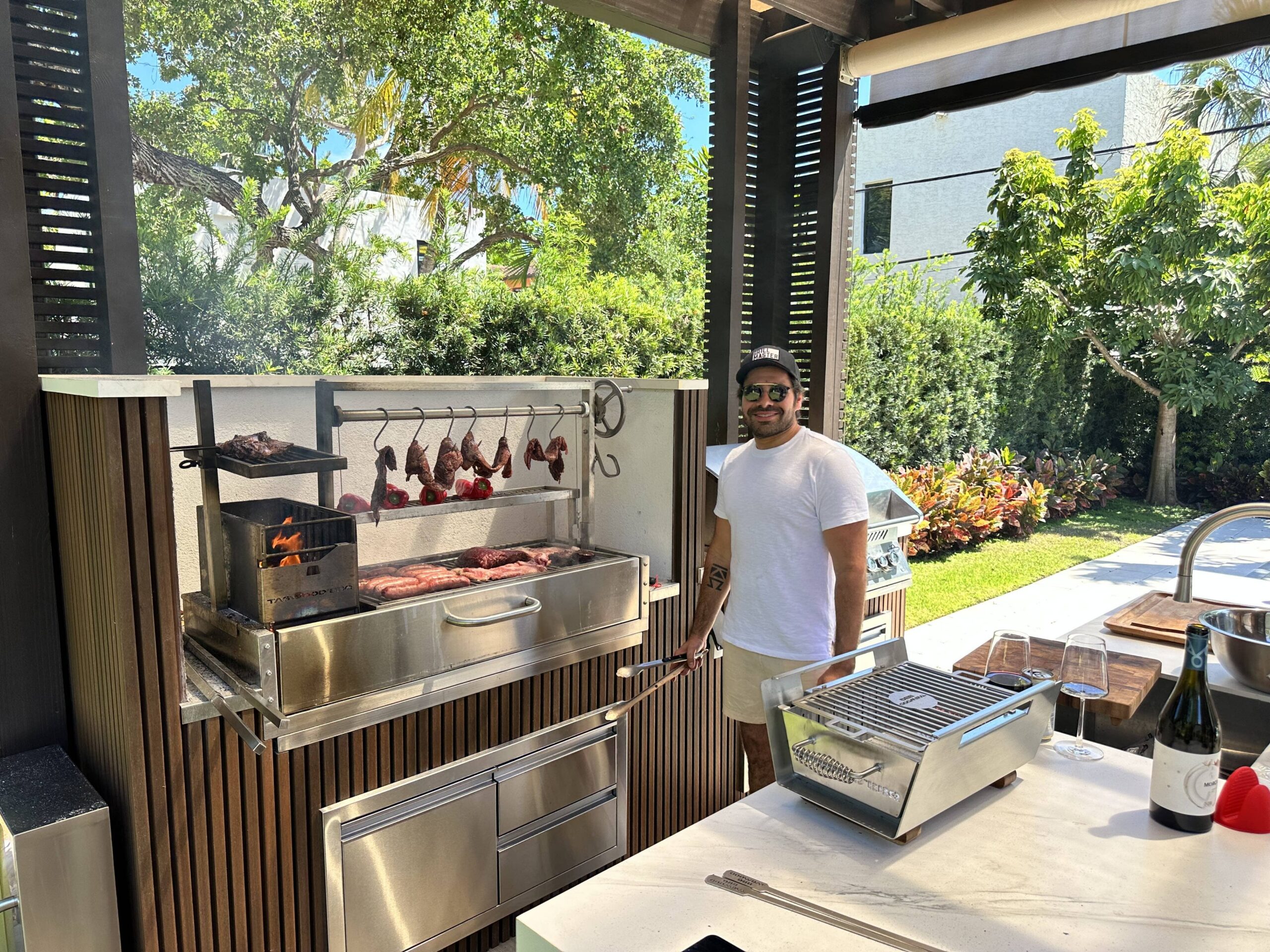 Argentinsk kullgrill for innbygging, BBQ05 – TAGWOOD