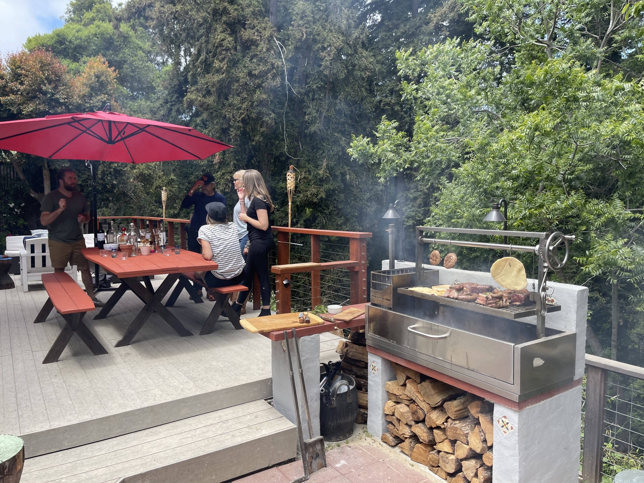 Argentinsk kullgrill for innbygging, BBQ05 – TAGWOOD