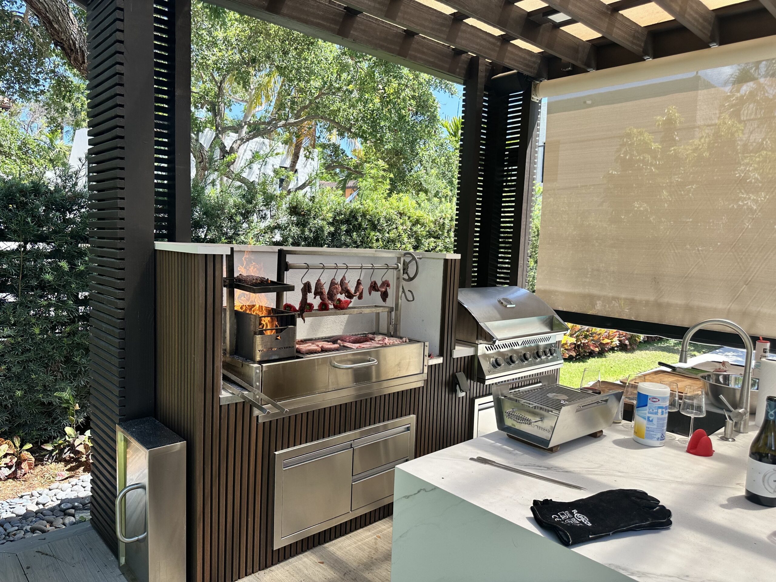 Argentinsk kullgrill for innbygging, BBQ05 – TAGWOOD