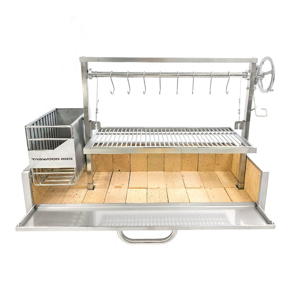 Argentinsk kullgrill for innbygging, BBQ05 – TAGWOOD