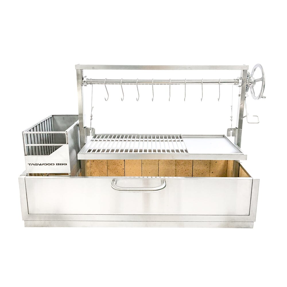 Argentinsk kullgrill for innbygging, BBQ05 – TAGWOOD